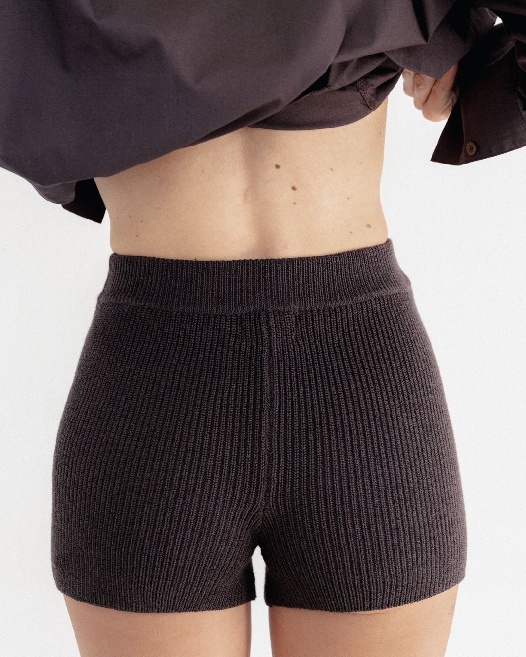 Mini Knit Short Chocolate