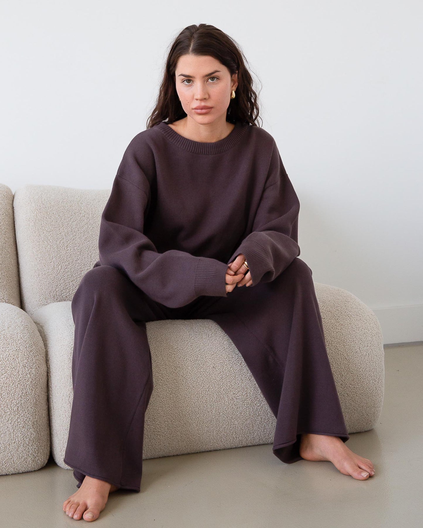 Knit Sweater Chocolate