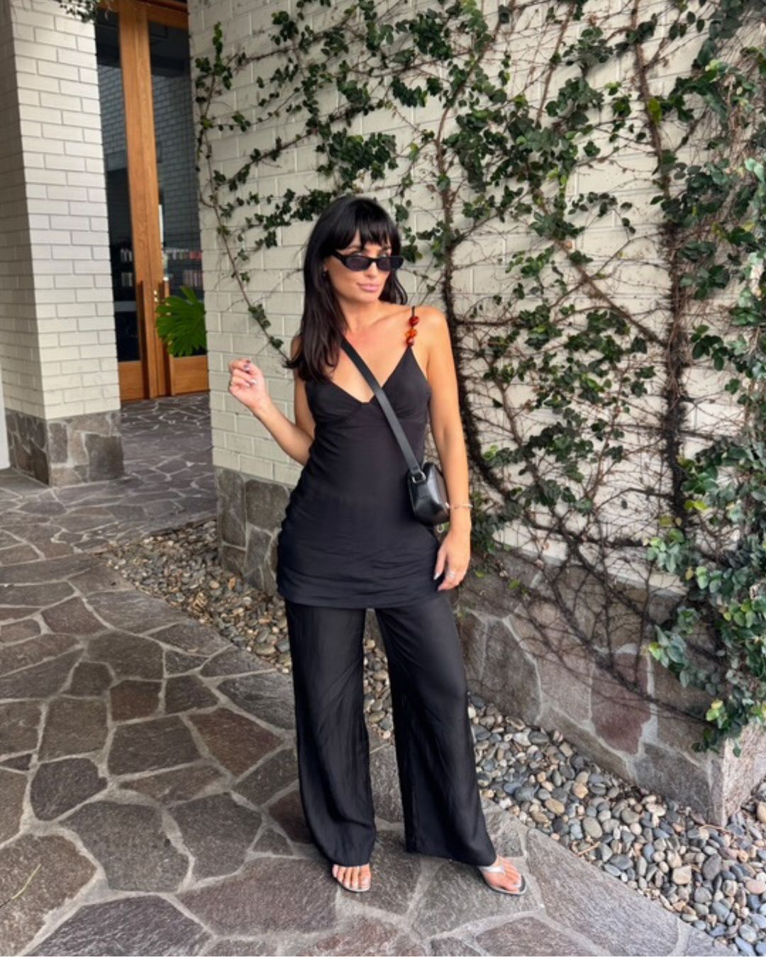 Bias Mini Dress Black
