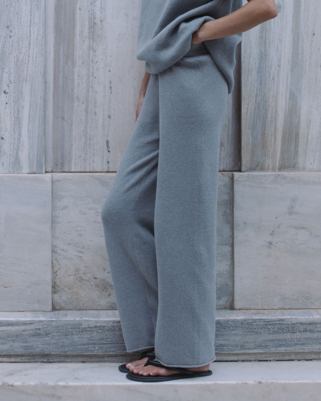 Knit Pant Grey Marle