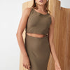 Bias Maxi Dress Kelp