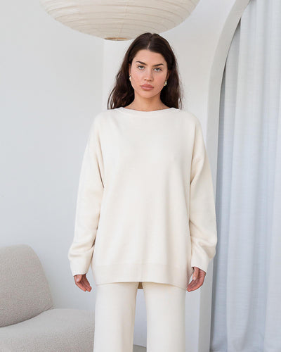 Knit Sweater Ecru