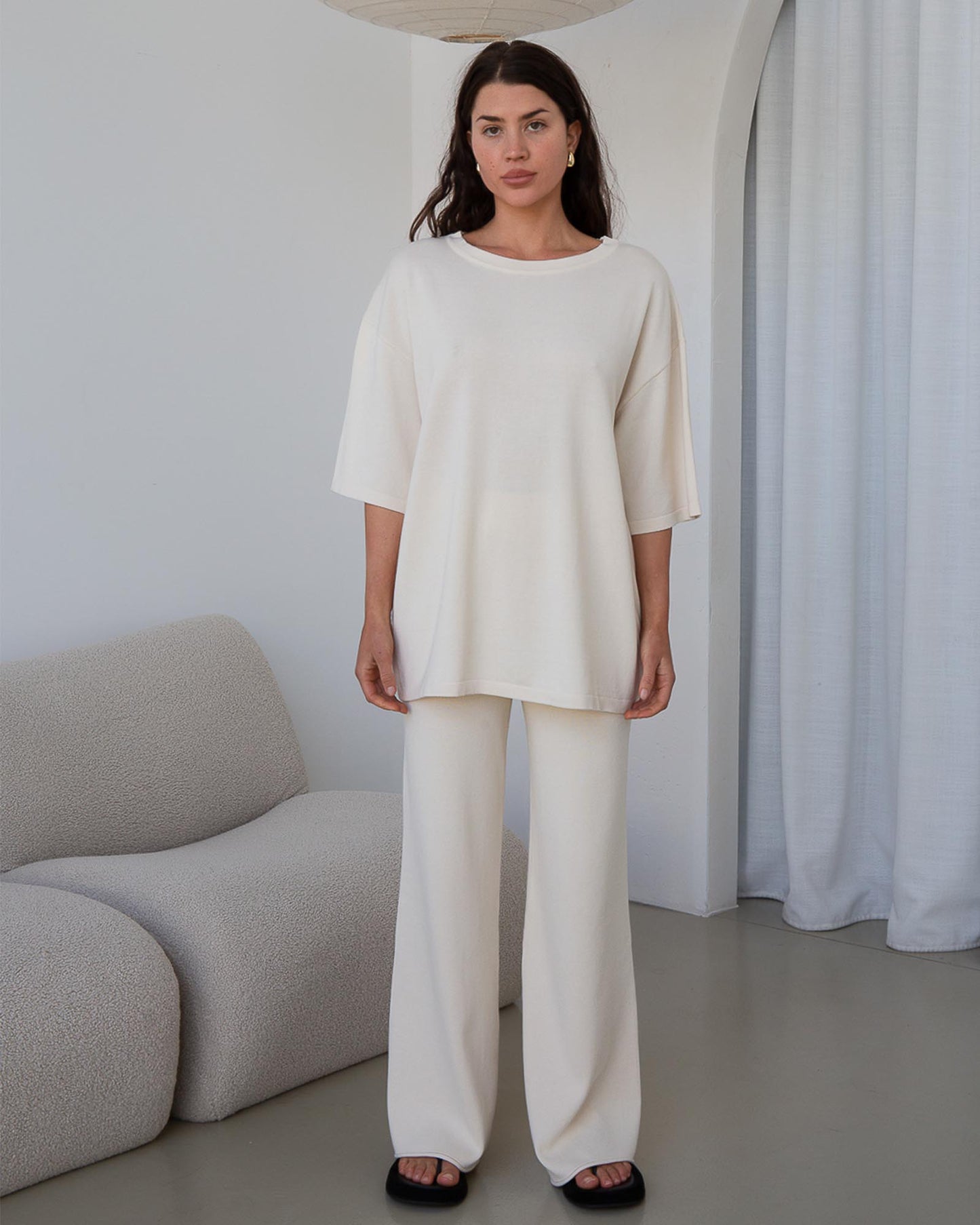 Knit Tee Ecru
