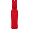 Bias Maxi Dress Vermillion Red