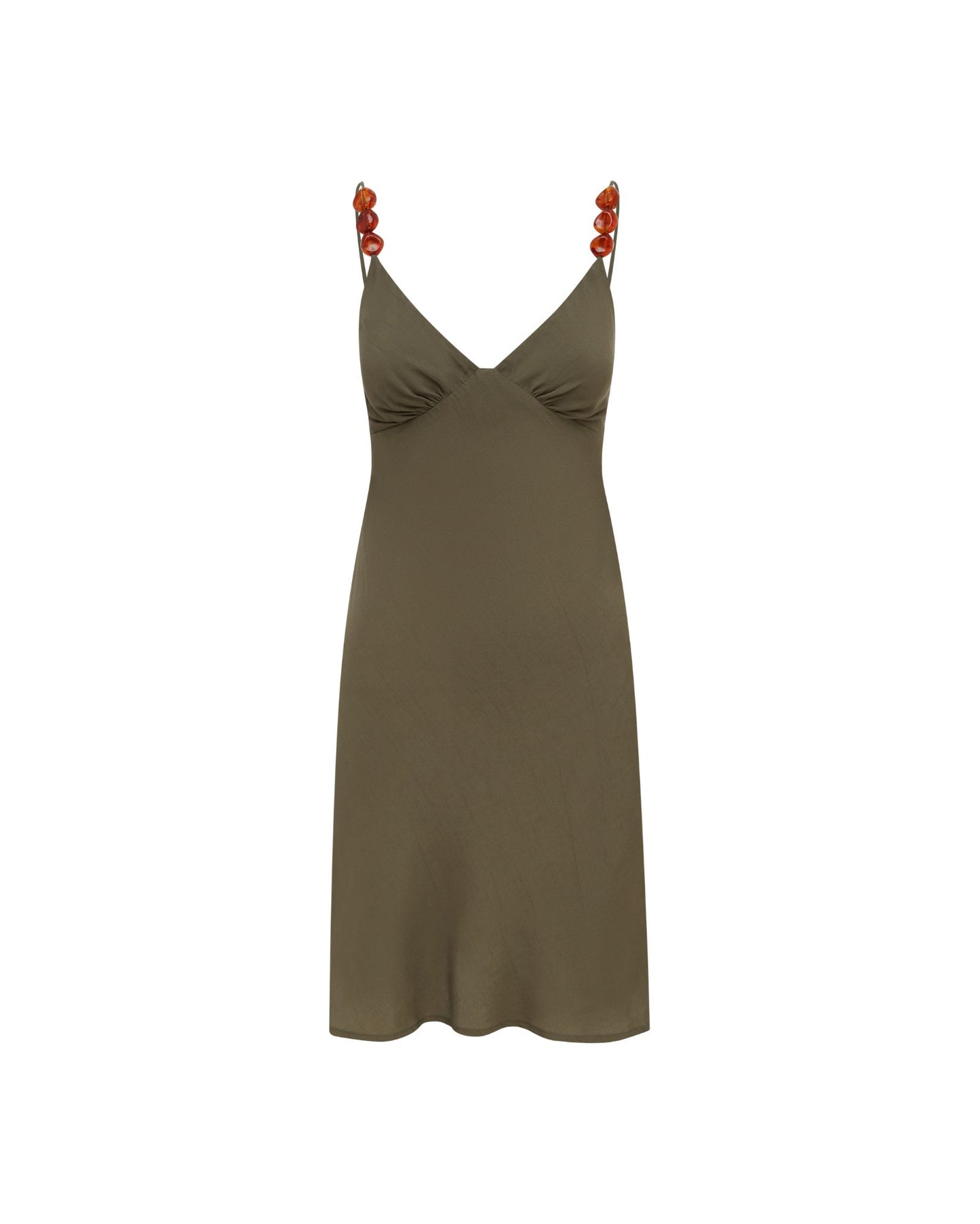 Bias Mini Dress Kelp