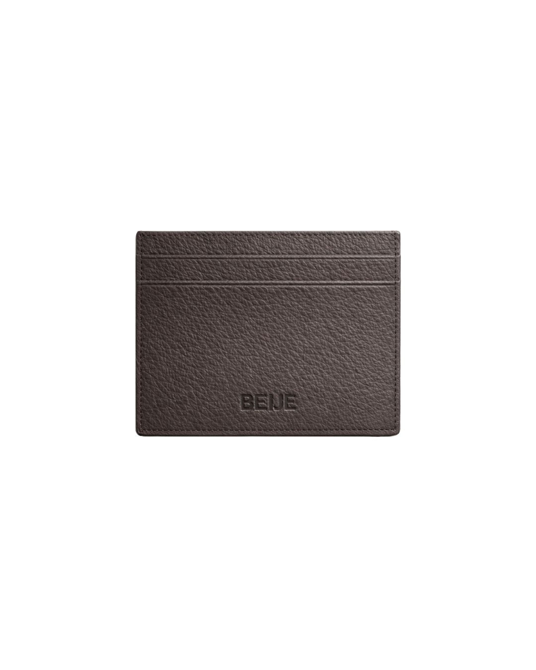 Leather Card Holder Chocolate