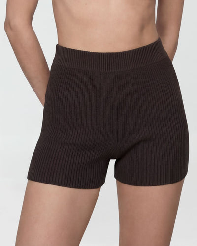 Mini Knit Short Chocolate