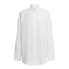 Cotton Poplin Long Sleeve Shirt White