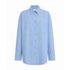 Cotton Poplin Long Sleeve Shirt Blue