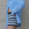 Cotton Poplin Long Sleeve Shirt Blue