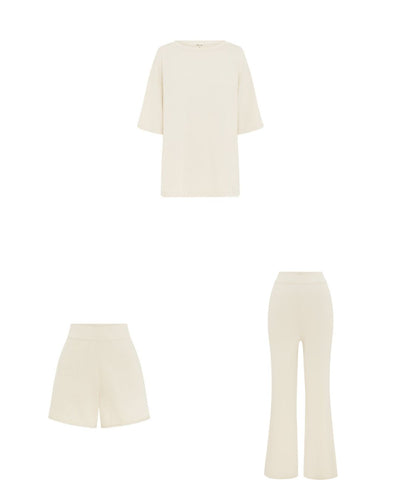 Essential Knit Bundle Ecru