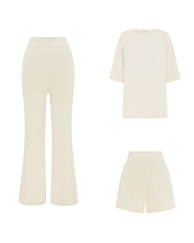 Essential Knit Bundle Ecru