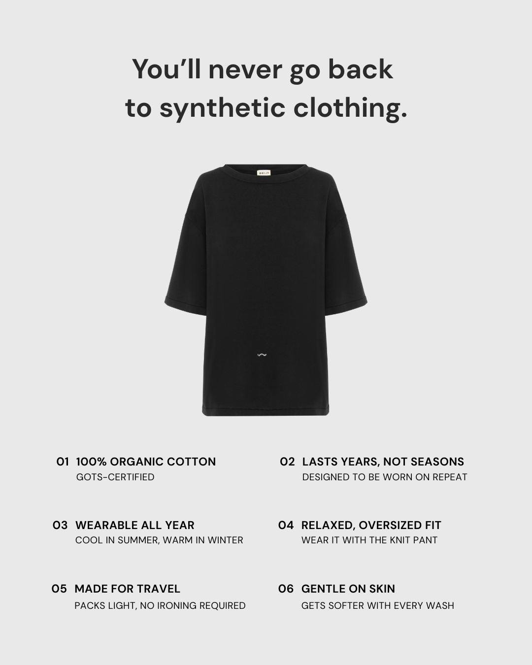 Knit Tee Black