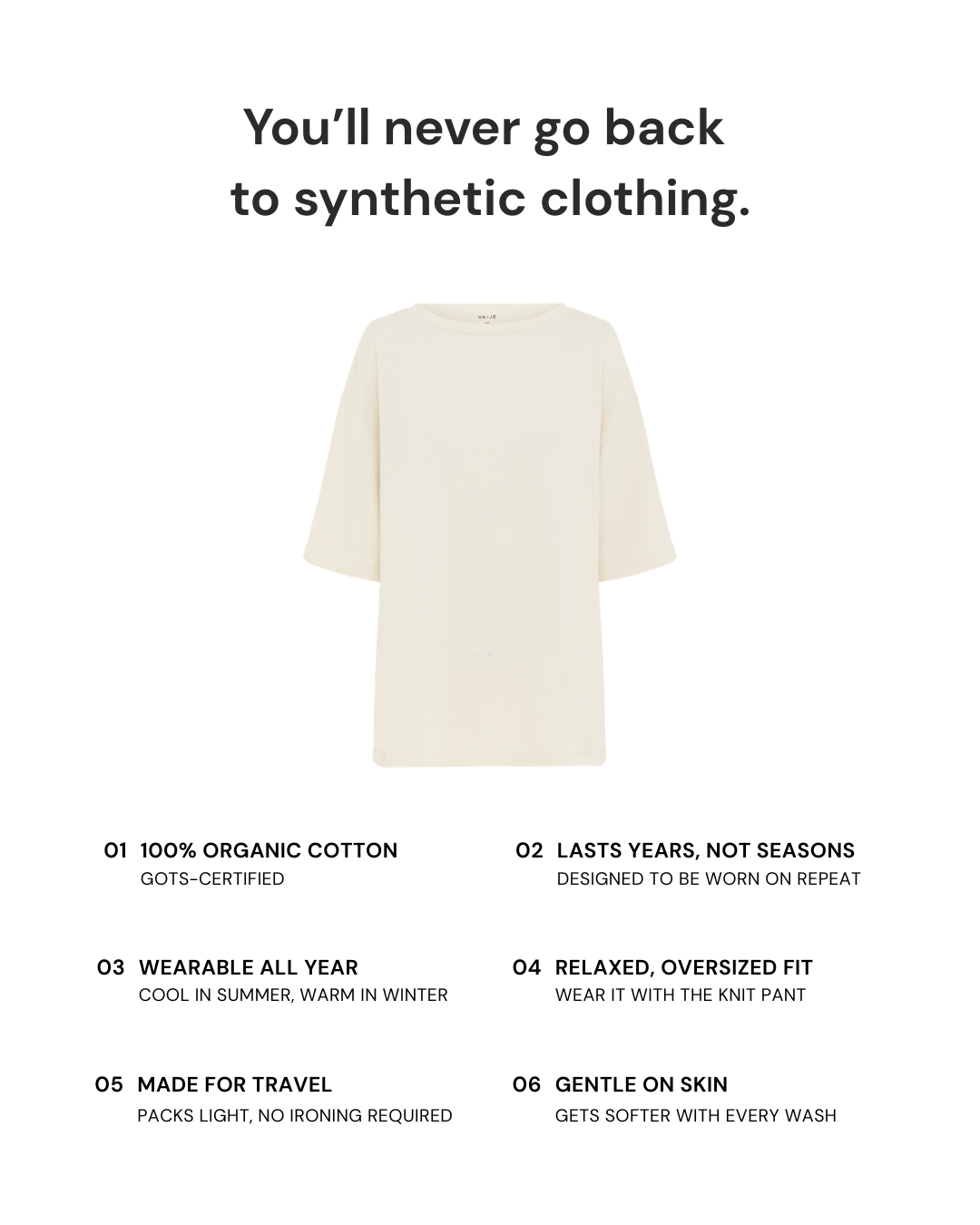 Knit Tee Ecru