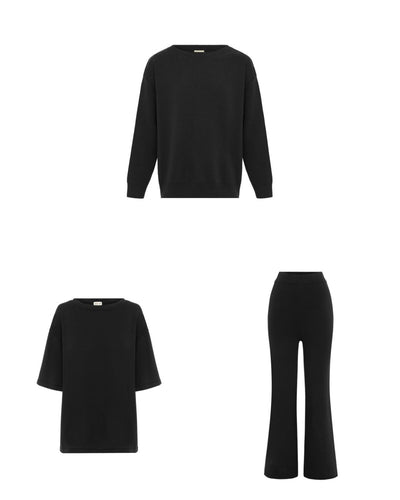 Essential Knit Bundle Black