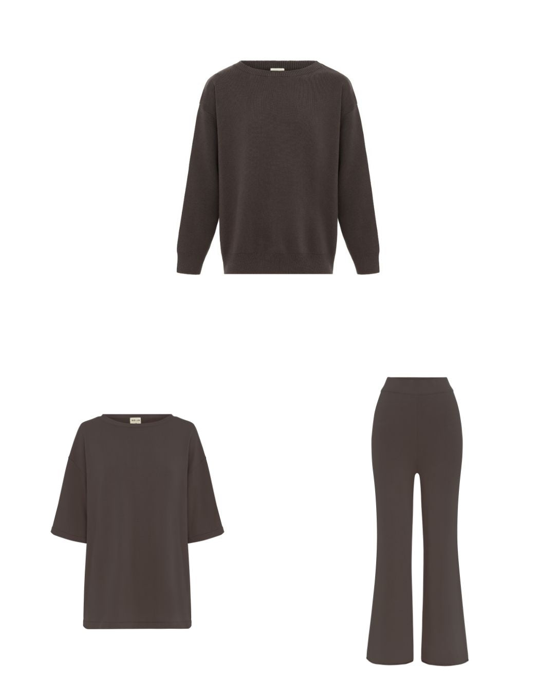 Essential Knit Bundle Chocolate