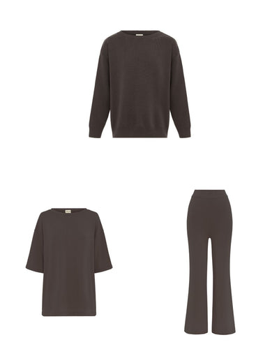 Essential Knit Bundle Chocolate