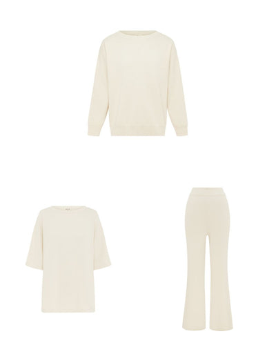 Essential Knit Bundle Ecru
