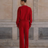 Knit Cardigan Red