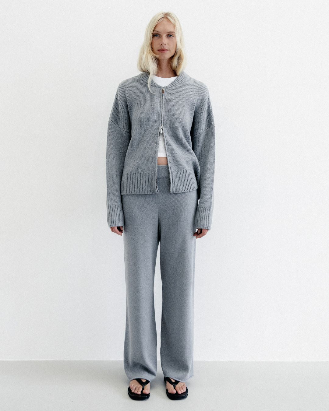 Knit Pant Grey Marle
