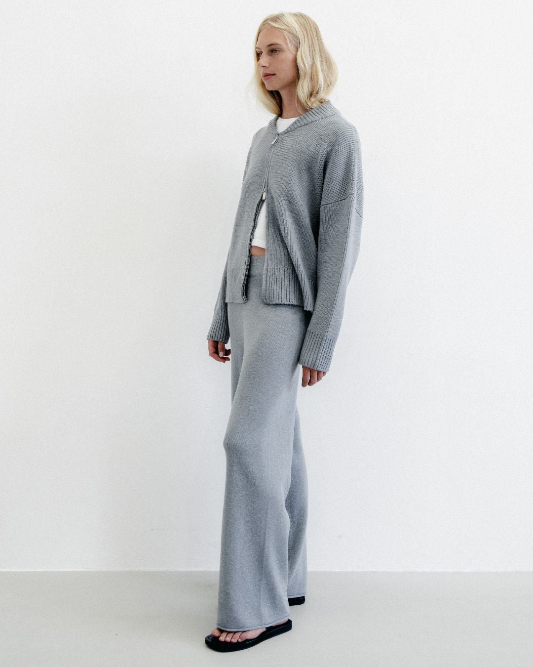 Knit Pant Grey Marle
