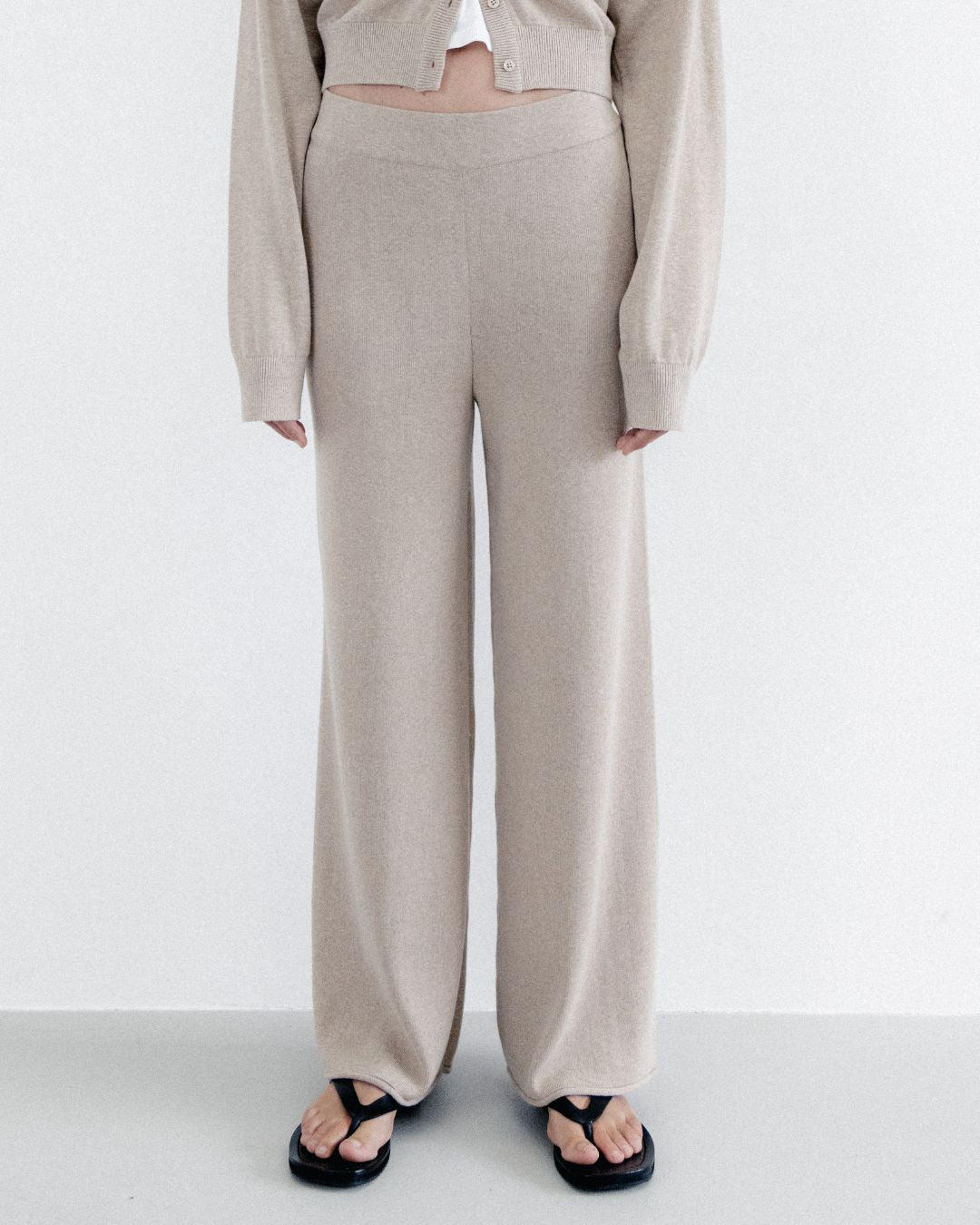 Knit Pant Oat Marle
