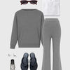 Knit Sweater Grey Marle