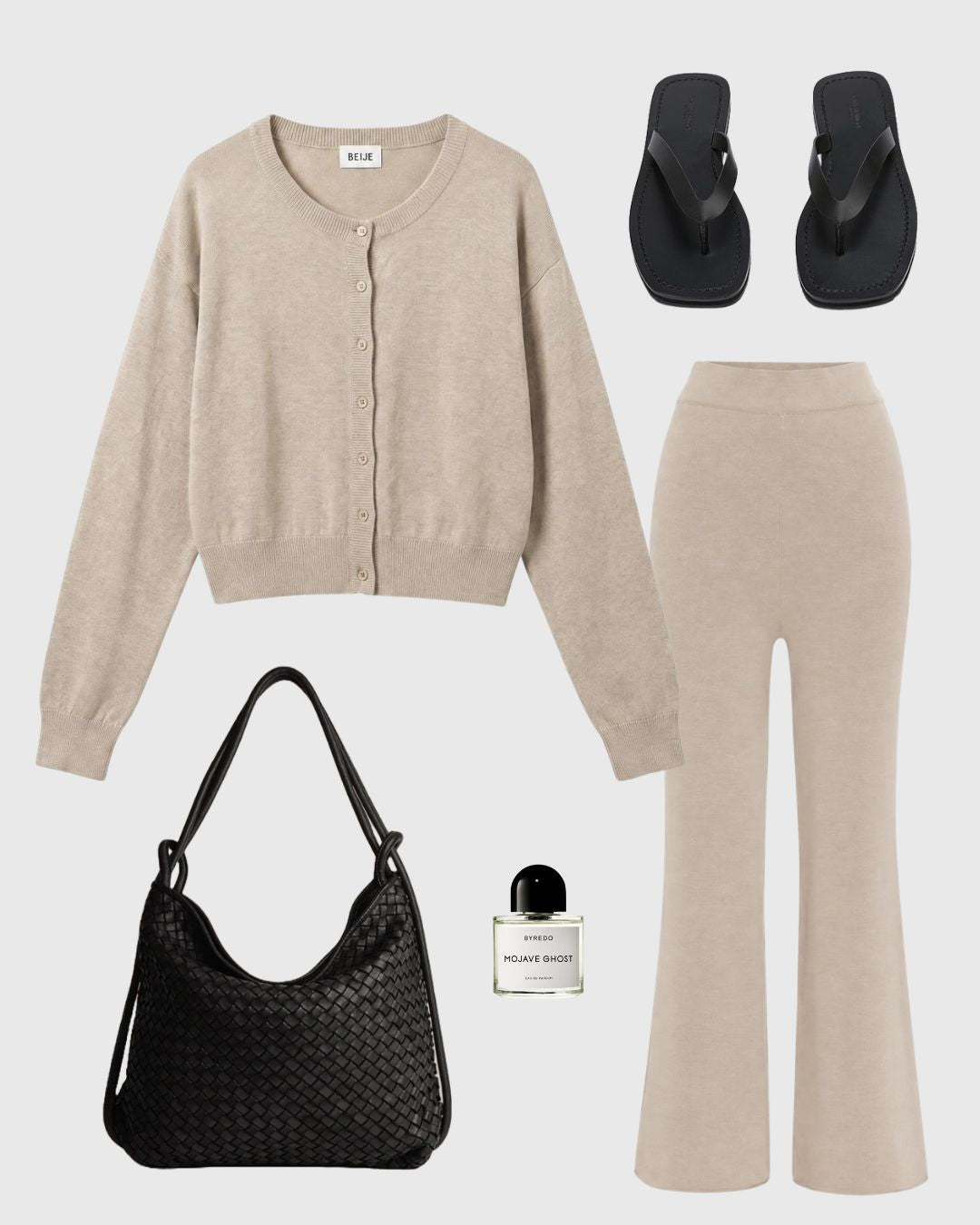 Knit Pant Oat Marle