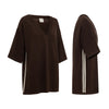 Limited Edition Knit Stripe Sport Jersey Tee Chocolate