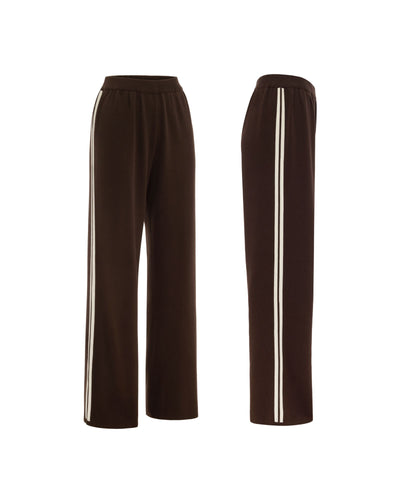 Limited Edition Knit Stripe Sport Pant Chocolate