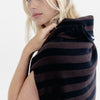Knit Sweater Chocolate Black Stripe