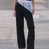 Mid Rise Knit Pant Black