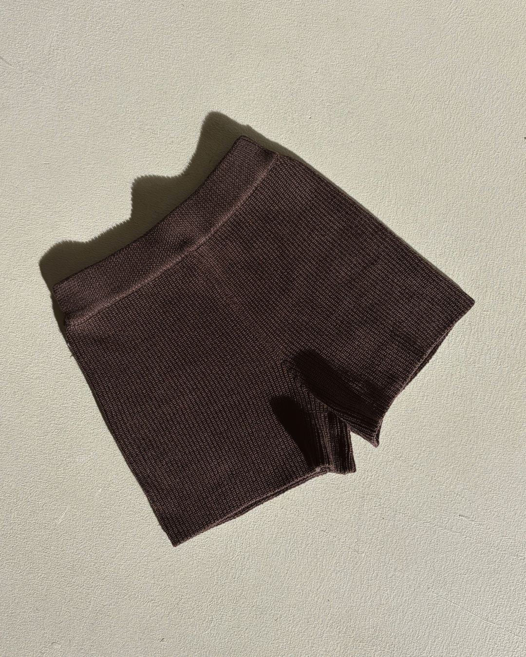Mini Knit Short Chocolate