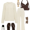 Cable Knit Sweater Ecru