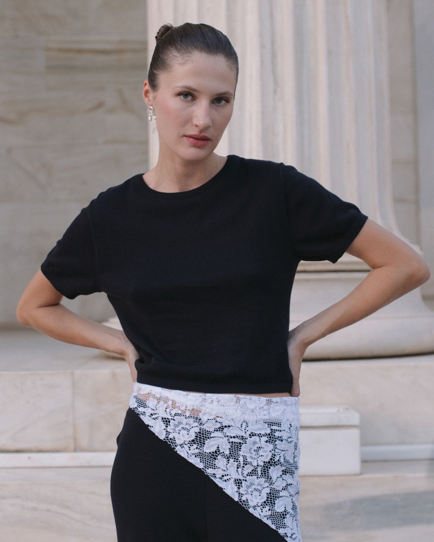 Baby Knit Tee Black