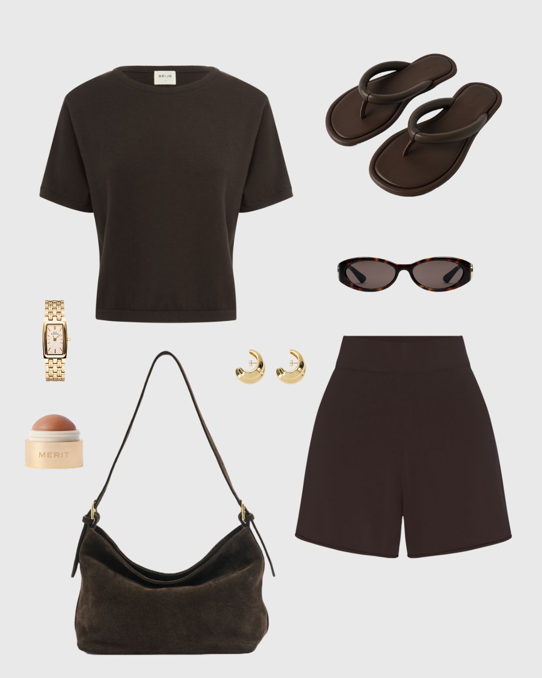 Baby Knit Tee Chocolate