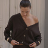 Knit Cardigan Ecru