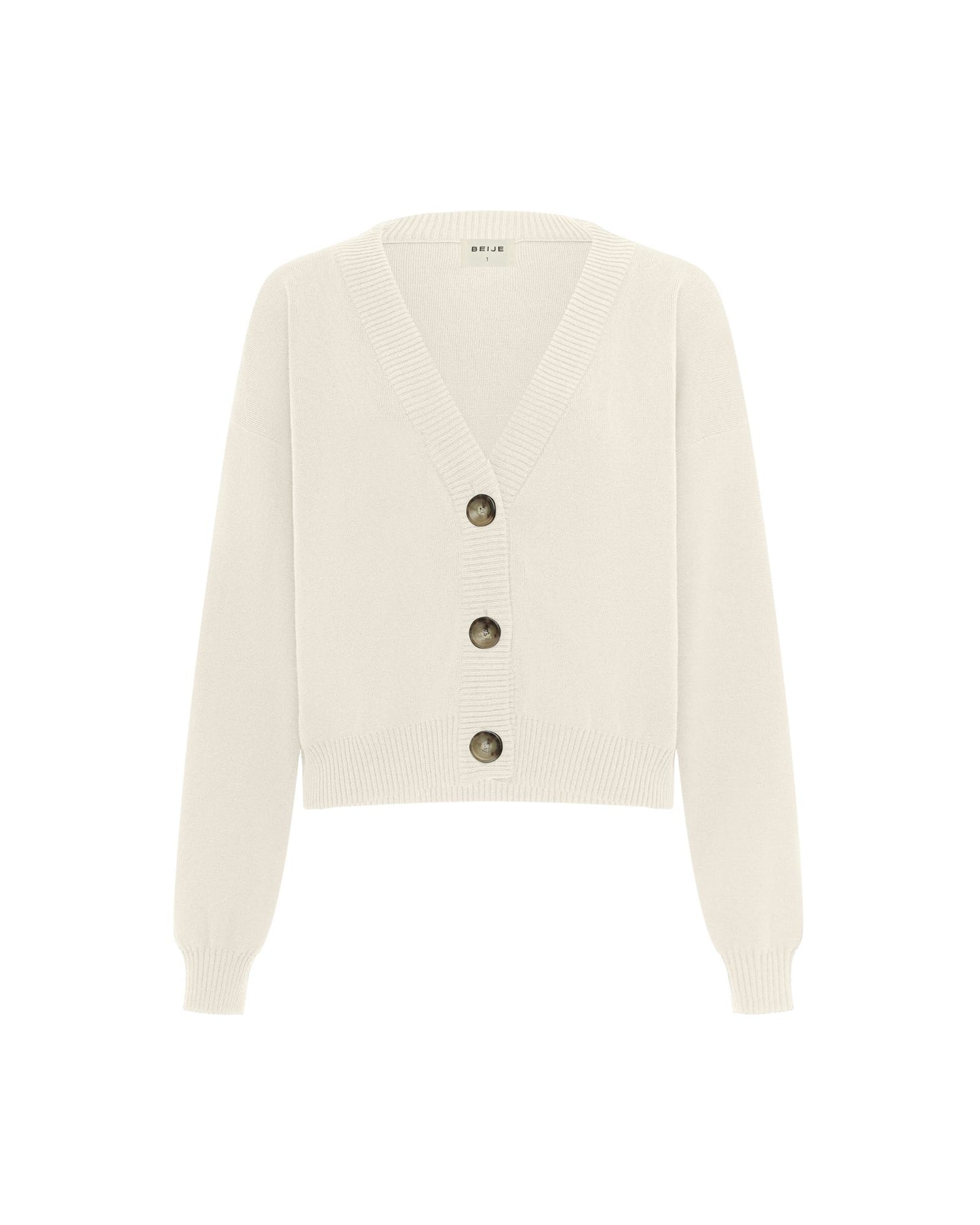 Knit Cardigan Ecru
