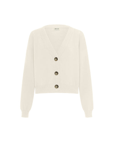Knit Cardigan Ecru