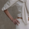 Mid Rise Knit Pant Ecru