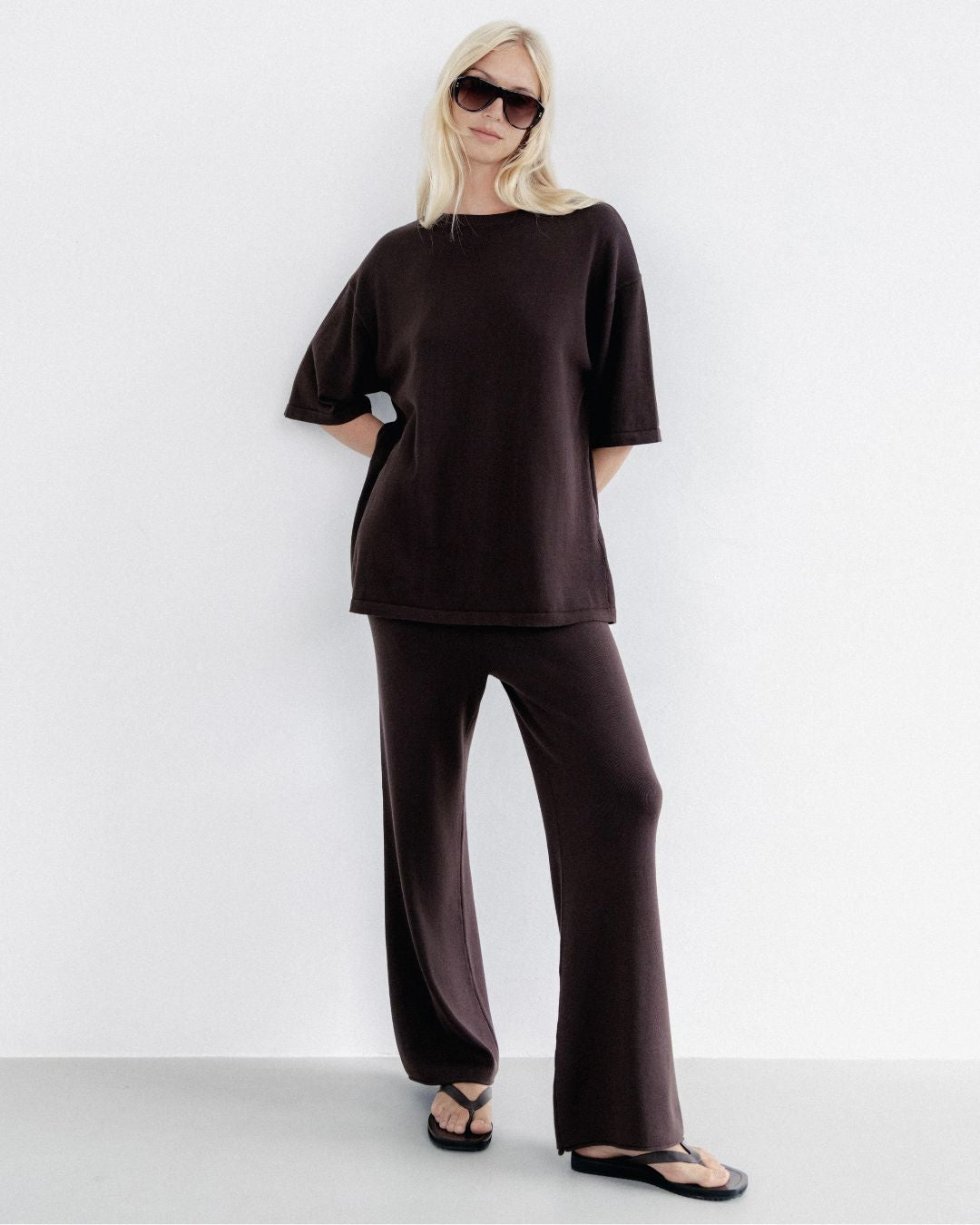 Knit Tee Chocolate