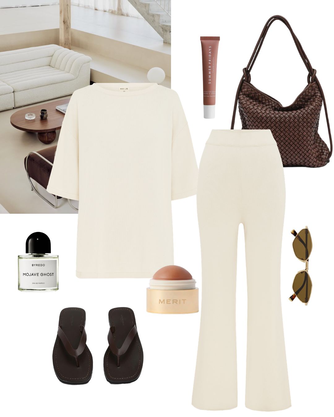 Knit Pant Ecru