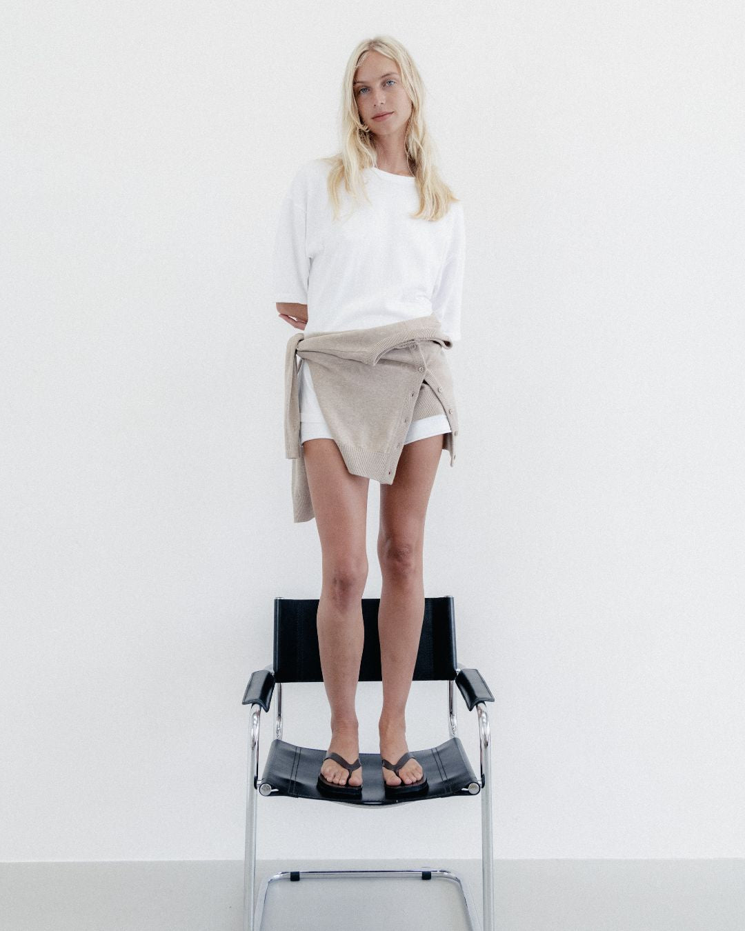 Knit Short White
