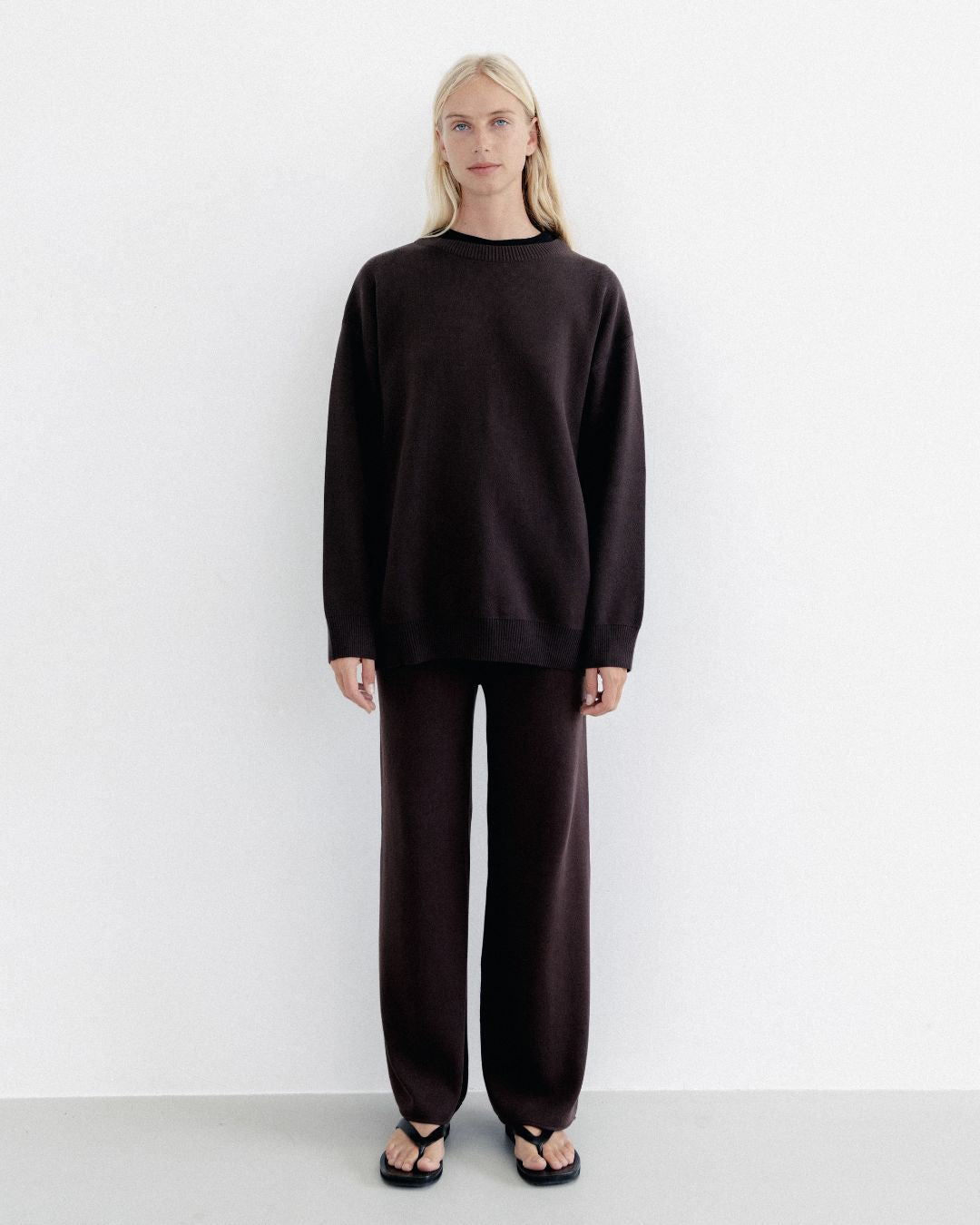 Knit Sweater Chocolate