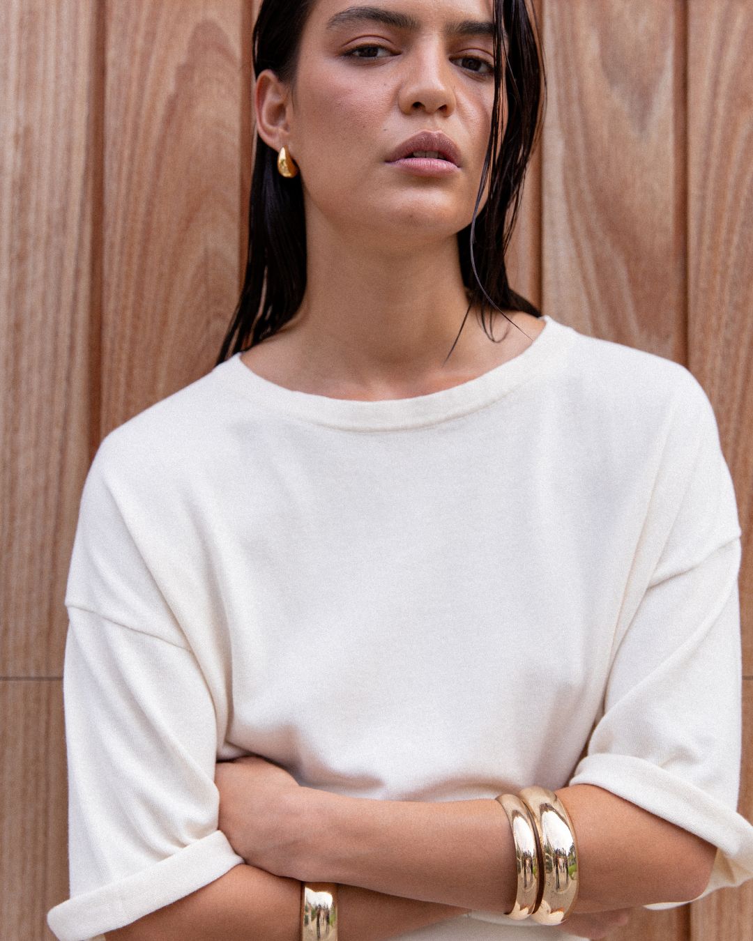 Knit Tee Ecru