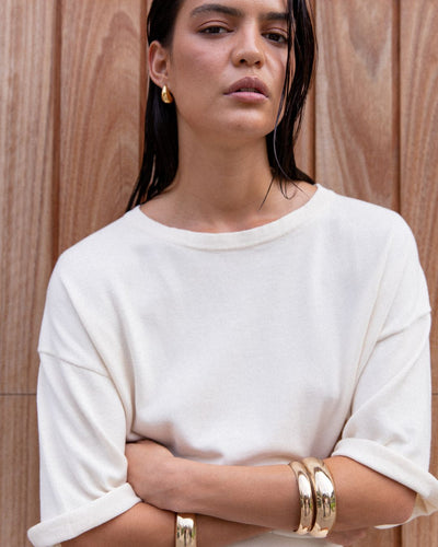 Knit Tee Ecru