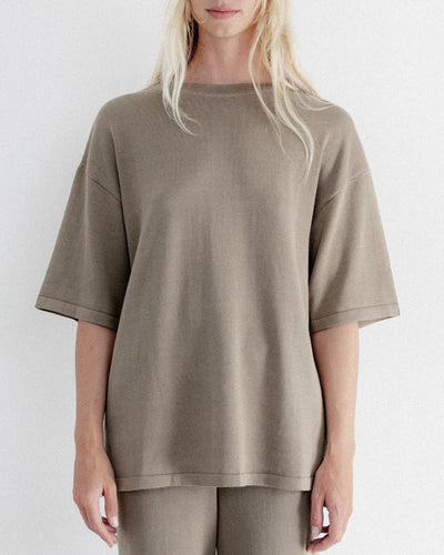 Knit Tee Light Khaki