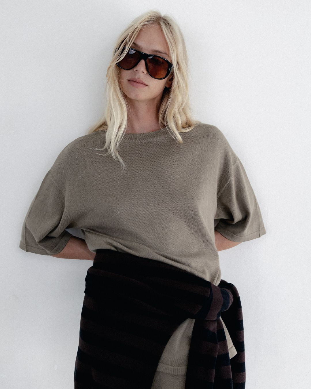 Knit Tee Light Khaki