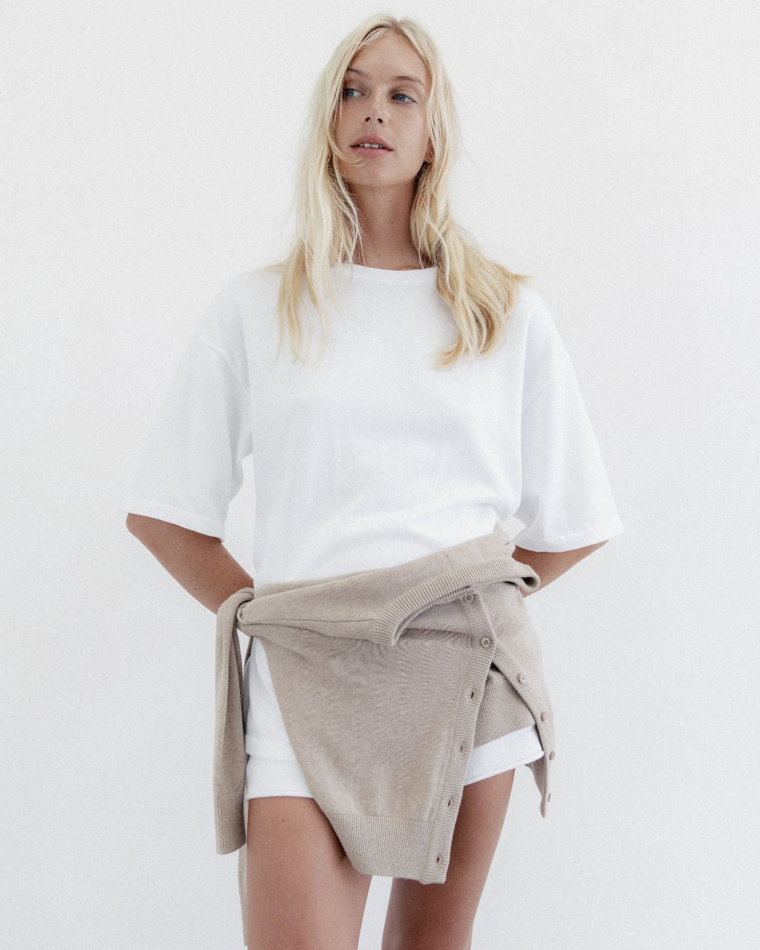 Knit Tee White