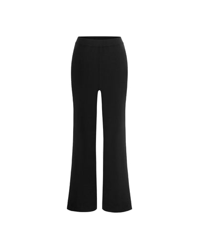 Mid Rise Knit Pant Black